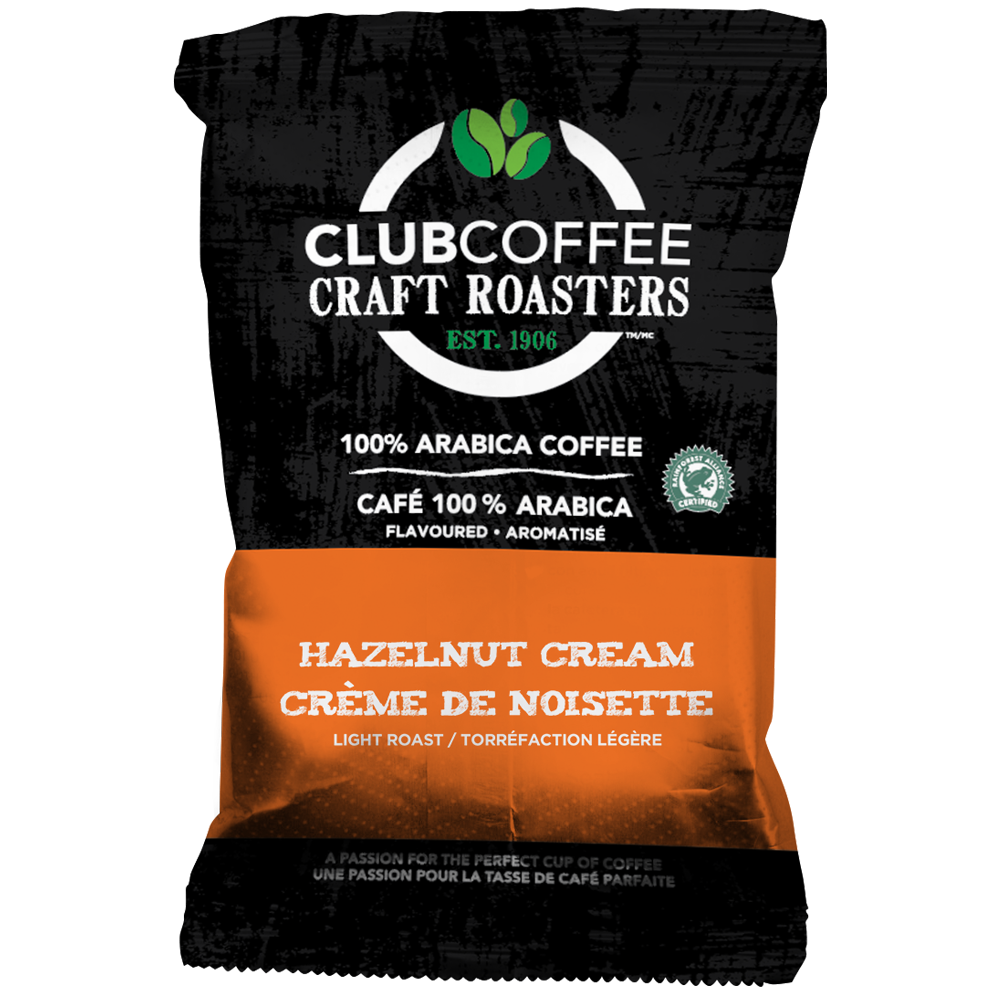 Club Coffee Hazelnut Cream Flavour Portion Packs 2.25oz 42ct Club Coffee Hazelnut Cream Flavour Portion Packs 2.25oz 42ct