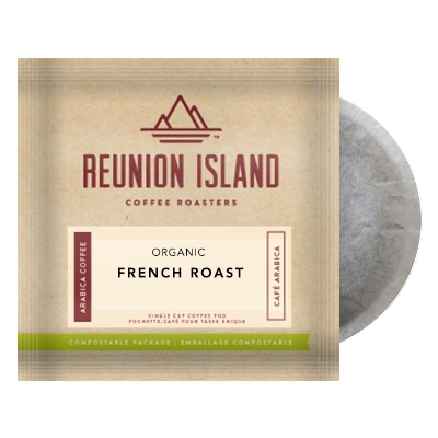 Reunion Coffee Roasters Organic French Roast Coffee Pods 16ct Reunion Coffee Roasters Organic French Roast Coffee Pods 16ct