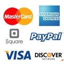 We Accept All Major Credit Cards