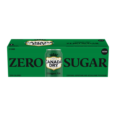 Canada Dry Ginger Ale Zero Sugar 12 x 355 mL