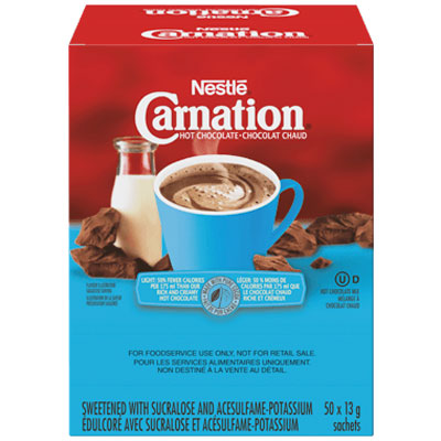 Nestle Carnation Light Hot Chocolate (13g) 50ct