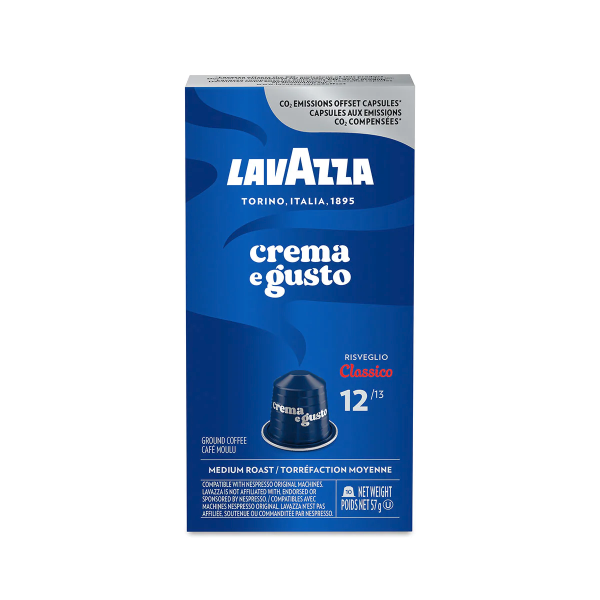 Lavazza Crema e Gusto Espresso Capsules 100ct