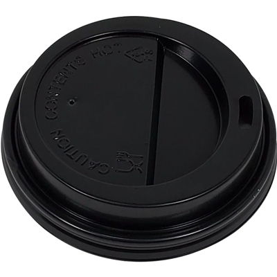 8oz Paper Cup Dome Lids Black 1000ct