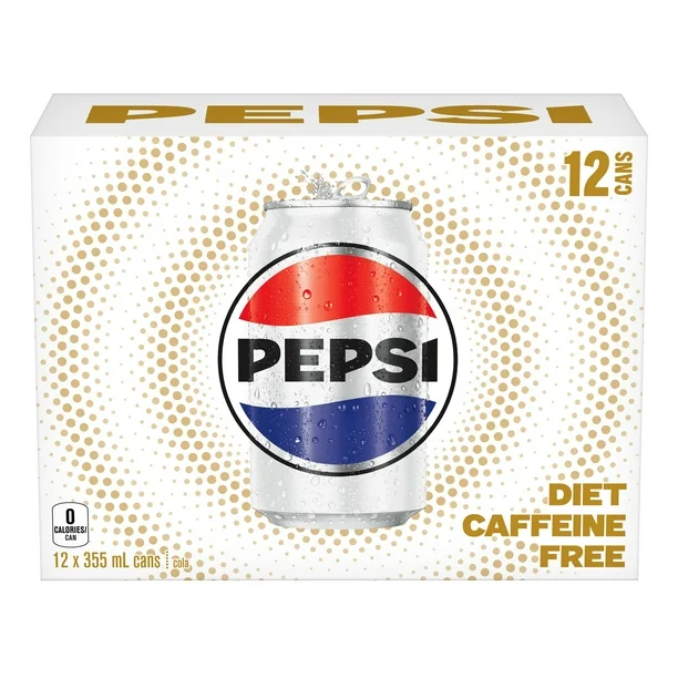 Diet Pepsi Caffeine Free 12 x 355 mL