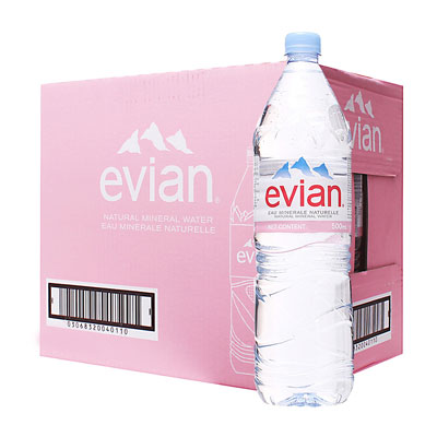 Evian Natural Spring Water 500ml 24 Bottles