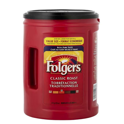 Folgers Classic Roast Ground Coffee 1.21 kg