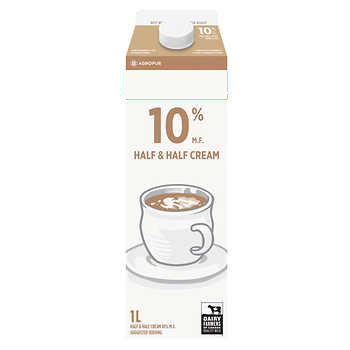 10% Half and Half Cream - 1L