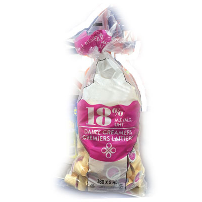 18% Creamers (9ml) 160ct 18% Creamers (9ml) 160ct