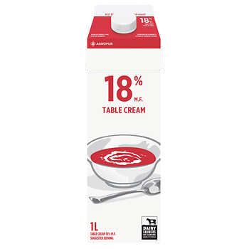 18% Table Cream- 1L