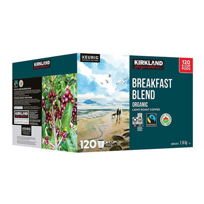 Kirkland Signature Breakfast Blend Coffee K-Cup Pods 120ct Kirkland Signature Breakfast Blend Coffee K-Cup Pods 120ct