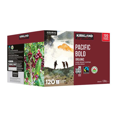Kirkland Signature Pacific Bold Coffee K-Cup Pods 120ct Kirkland Signature Pacific Bold Coffee K-Cup Pods 120ct