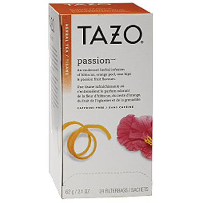 Tazo Passion Herbal Filterbag Tea 20ct - Click Image to Close