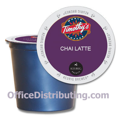 Timothy's K-Cups Chai Latte 24ct - Click Image to Close