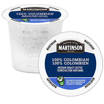 Martinson 100% Colombian Single Serve Coffee 24ct