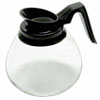 Glass Coffee Pot, Decanter, Black Handle/Spout