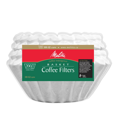 Melitta 10-12 Cup Coffee Filters White, 200ct - Click Image to Close