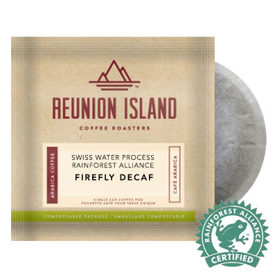 Reunion Coffee Roasters Firefly DECAF Coffee Pods 16ct Reunion Coffee Roasters Firefly DECAF Coffee Pods 16ct