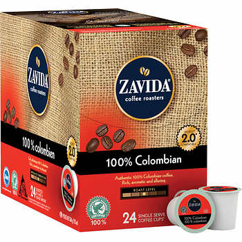 Zavida 100% Colombian Single Serve Coffee 24ct Zavida 100% Colombian Single Serve Coffee 24ct