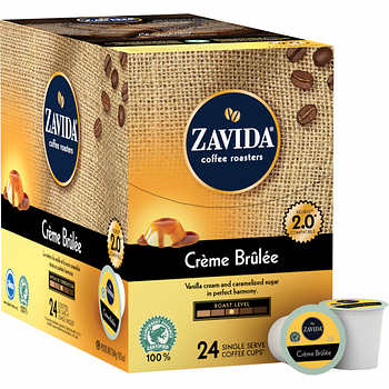Zavida Creme Brulee Single Serve Coffee 24ct Zavida Creme Brulee Single Serve Coffee 24ct