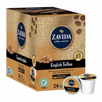 Zavida English Toffee Single Serve Coffee 24ct Zavida English Toffee Single Serve Coffee 24ct
