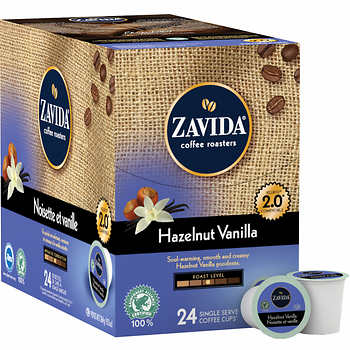 Zavida Hazelnut Vanilla Single Serve Coffee 24ct Zavida Hazelnut Vanilla Single Serve Coffee 24ct
