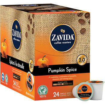 Zavida Pumpkin Spice Single Serve Coffee 24ct Zavida Pumpkin Spice Single Serve Coffee 24ct