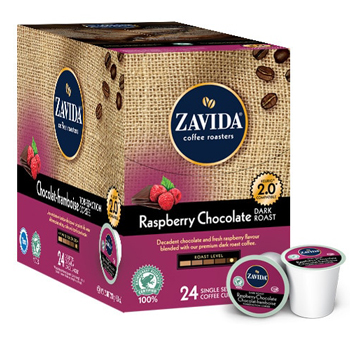 Zavida Raspberry Chocolate Single Serve Coffee 24ct Zavida Raspberry Chocolate Single Serve Coffee 24ct