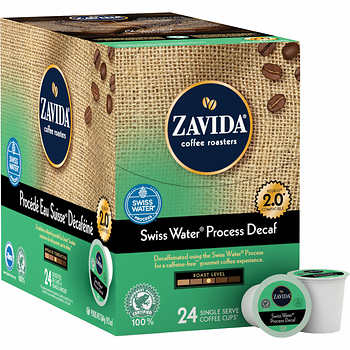 Zavida Swiss Water Process Decaf Single Serve Coffee 24ct Zavida Swiss Water Process Decaf Single Serve Coffee 24ct